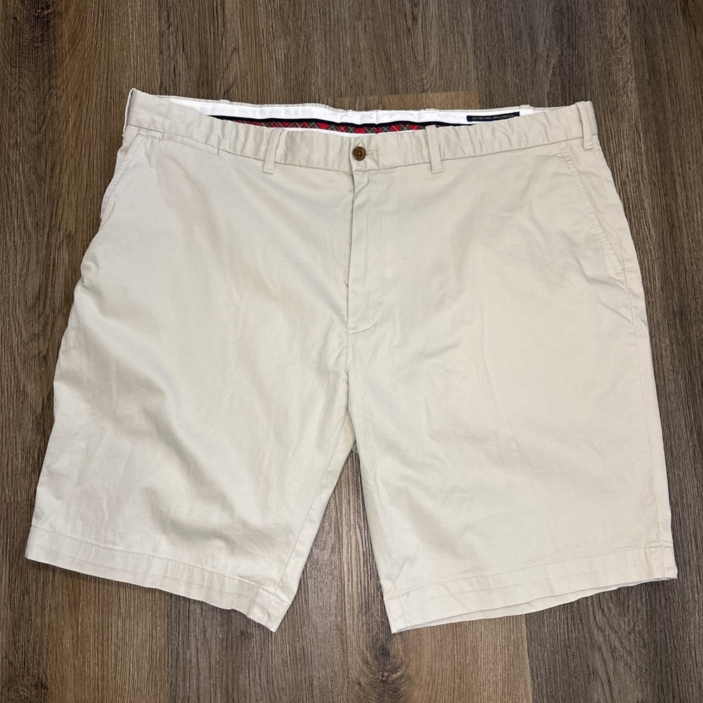 Ralph Lauren Polo Golf Chino Shorts Men's 40 Khaki Classic‎ Fit Twill Stretch
